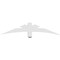 Ekena Millwork Alberta Architectural Grade PVC Gable Bracket, 60"W x 12 1/2"H x 4"D x 4"F, 5/12 Pitch GBP060X13X0404ALB00 - alternate 2